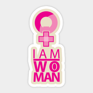 i am woman Sticker